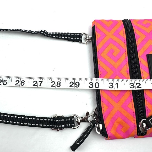 Scout Sally Go Lightly Crossbody Bag Orange Pink Neon Nylon Handbag - Picture 11 of 11